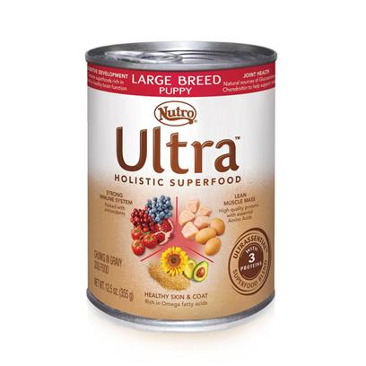 Nutro Presents Nutro Ultra Large Breed Puppy Canned Food 12.5oz Cans/Case of 12. Ultra™ Canned Holistic Dog Food for Large Breed Puppies is Built Specifically for Them. We Use Natural, Nutrient-Rich Superfoods for Healthy Puppy Joints, Great Skin and Coat, and Brain Development. We Know Rapidly Growing Large Breed Puppies Need Food Full of High-Quality, all-Natural, and Holistic Ingredients to Get the Vitamins, Minerals, and Nutrients Needed to Stay on Track. And, Like all of Ultra™’S Holistic Puppy Foods, it’S Always 100% Natural. [37314]