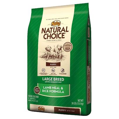 Nutro Presents Nutro Natural Choice Large Breed Puppy Limited Ingredient Diet Lamb Meal & Rice Formula 30lb Bag. Natural Choice Limited Ingredient Diet Large Breed Puppy Food is Designed to Help Provide Healthy, Balanced Growth for Large Breed Puppies. Made with Premium Australian and New Zealand Lamb Meal and Whole Brown Rice, your Puppy will Get the Natural Nutrition they Need without Added Ingredients that Could Cause Digestive Problems or Aggravate Food Sensitivity. This Limited Ingredient Diet Formula is a Careful Blend of Proteins, Fats, Vitamins and Minerals that Promotes Proper Skeletal Development. Plus, its Naturally Sourced Glucosamine and Chondroitin Help to Develop Strong and Healthy Joints, and it has a Delicious Taste your Large Breed Puppy will Enjoy again and Again. [37418]
