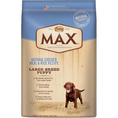 Nutro Presents Nutro Max Natural Chicken Meal & Rice Recipe Large Breed Puppy 5lb Bag. [37510]