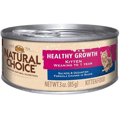 Nutro Presents Nutro Natural Choice Canned Kitten Healthy Growth Salmon & Oceanfish Formula Chunks in Gravy 3oz Cans/Case of 24. At Nutro they Think in Terms of Natural Nutrition and Nutrients. Kittens Don’T. They just Know what they Love. Natural Choice Healthy Growth Wet Kitten Food with Salmon and Oceanfish Delivers the Ideal Nutritional Balance that Kittens Naturally and Intuitively Seek. Ideal Nutrient Balance Developed by Waltham, Creates the Perfect Mix of Proteins, Fats, and Carbohydrates Along with Essential Vitamins and Minerals. Natural Choice Salmon and Oceanfish Canned Indoor/Outdoor Kitten Food is Scientifically Formulated for Kittens Weaning to One Year of Age. Nutro has Added Salmon and Oceanfish as Premium Protein Sources, Manganese for Bone Remodeling, Taurine for Heart and Vision Health, as Well as Omega-6 and Omega-3 for Healthy Skin and Fur, to Help your Kitten Live a Long, Healthy Life. As with all of their Natural Kitten Food, Nutro Uses only 100% Natural Ingredients with Absolutely no Artificial Flavors. You can be Sure you’Re Getting only the Most Premium, Natural Ingredients for your Kitten. [37547]