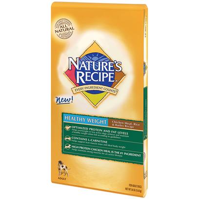 Buy Obesity in Dogs products including Nature's Recipe Healthy Weight Chicken Meal Rice and Barley Adult Dog Food 15lb Bag, Nature's Recipe Healthy Weight Chicken Meal Rice and Barley Adult Dog Food 30lb Bag Category:Dry Food Price: from $43.89