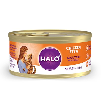Halo Spot's Stew for Cats, Grain-Free Wholesome Chicken Recipe