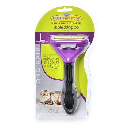 Furminator deShedding Tool, Long Hair Cats Large Over 10 lbs