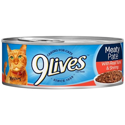 9 Lives Prime Entrée With Real Tuna & Shrimp