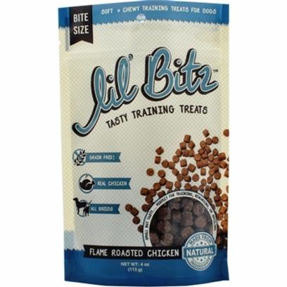 Lil' Bitz Flame Roasted Chicken Training Treats (4oz)