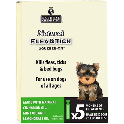 Natural Chemistry Natural Flea & Tick Squeeze-On for Dogs Under 25 lbs