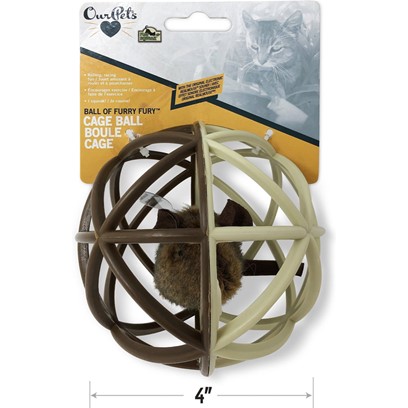 OurPets Play-N-Squeak Cage Ball Cat Toy