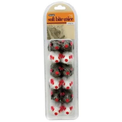 Petmate Soft Bite Fur Catnip Mice