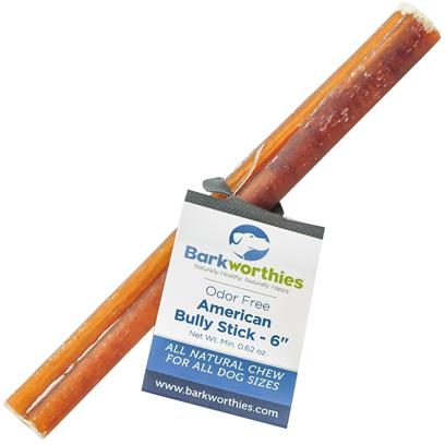 Barkworthies Odor Free American Bully Stick 6"