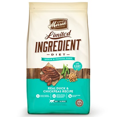 Merrick Limited Ingredient Diet Grain Free Real Duck & Chickpeas Recipe Dry Dog Food