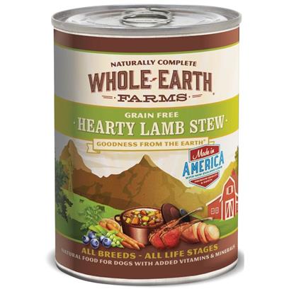 Whole Earth Farms Grain Free Hearty Lamb Stew Canned Dog Food