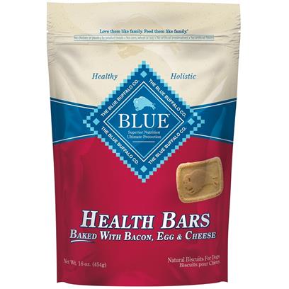 Blue Health Bars Baked With Bacon, Egg and Cheese Dog Treats