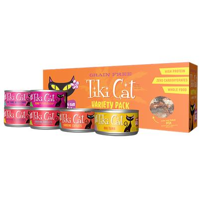 Tiki Cat King Kamehameha Luau Variety Pack Canned Cat Food