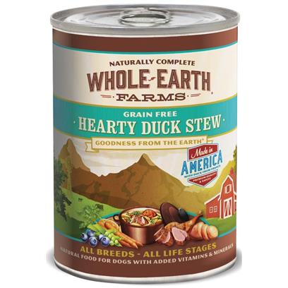 Whole Earth Farms Grain Free Hearty Duck Stew Canned Dog Food
