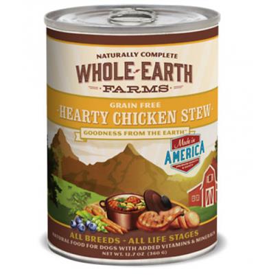 Whole Earth Farms Grain Free Hearty Chicken Stew Canned Dog Food