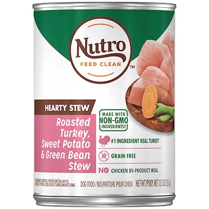 Nutro Adult Hearty Stews Chunky Chicken & Turkey Stew Chunks In Gravy Canned Dog Food