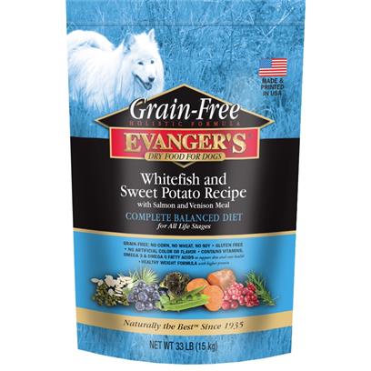 Evangers Grain Free Super Premium Whitefish and Sweet Potato Dry Dog Food