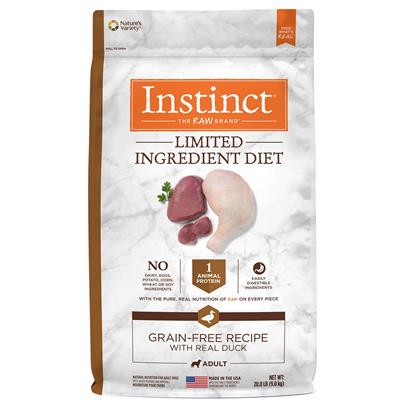 Nature's Variety Instinct Limited Ingredient Diet Adult Grain Free Recipe with Real Duck Natural Dry Dog Food