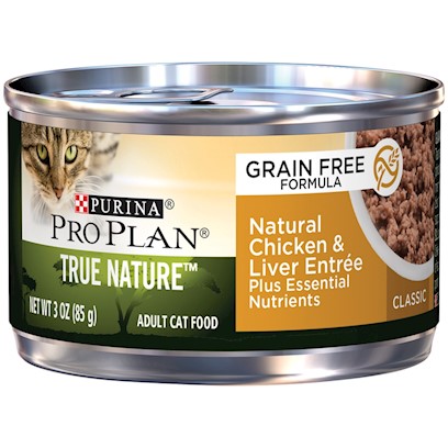 Purina Pro Plan True Nature Grain Free Adult Natural Chicken and Liver Entree Canned Cat Food