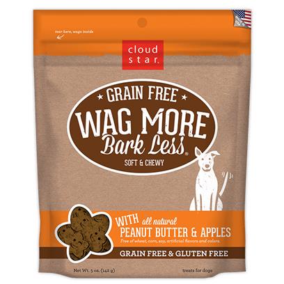Cloud Star Wag More Bark Less Soft and Chewy Grain Free Peanut Butter and Apples Dog Treats