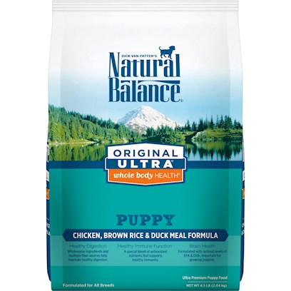 Natural Balance Original Ultra Whole Body Health Chicken, Brown Rice and Duck Meal Puppy Formula Dry Dog Food