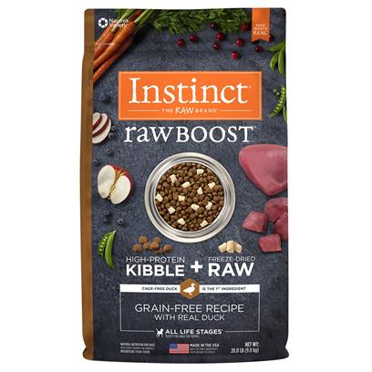 Nature's Variety Instinct Raw Boost Grain Free Recipe with Real Duck Natural Dry Dog Food