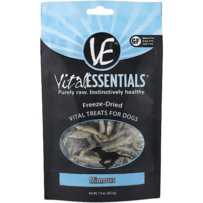 Vital Essentials Freeze Dried Grain Free Minnows Treats for Dogs
