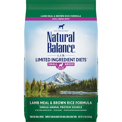 Natural Balance L.I.D. Limited Ingredient Diets Lamb Meal and Brown Rice Formula Small Breed Bites Dry Dog Food