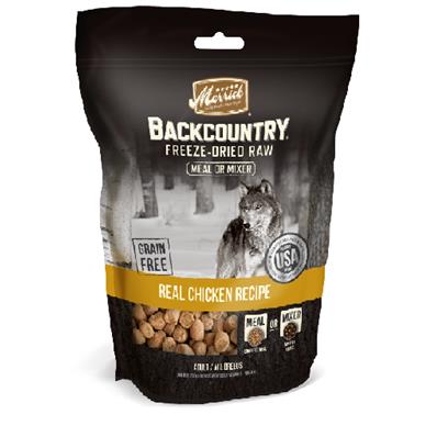 Merrick Backcountry Freeze Dried Grain Free Chicken Recipe Meal Mixer for Dogs