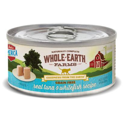 Whole Earth Farms Grain Free Real Tuna and Whitefish Recipe Canned Cat Food