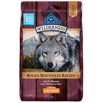Blue Buffalo Wilderness Rocky Mountain Recipe Grain Free Adult Large Breed Bison Dry Dog Food
