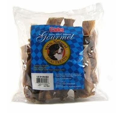 Cadet Gourmet Small Braided Bully Stick Natural Dog Chews
