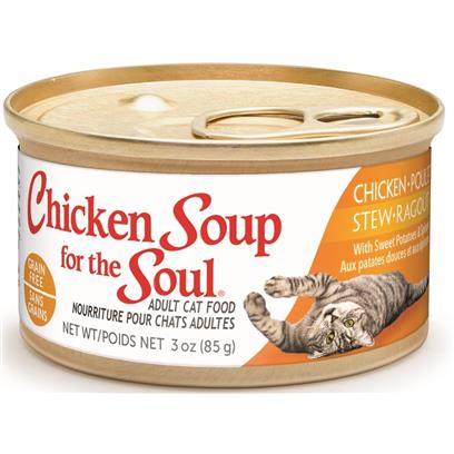 Chicken Soup For The Soul Grain Free Chicken Stew with Sweet Potatoes and Spinach Canned Cat Food
