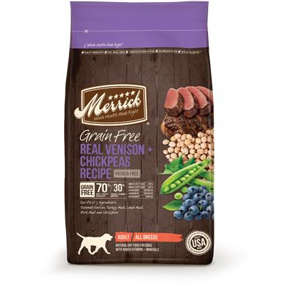 Merrick Grain Free Real Venison and Chickpeas Recipe Adult Dry Dog Food