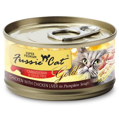 Fussie Cat Super Premium Grain Free Chicken with Chicken Liver in Pumpkin Soup Canned Cat Food