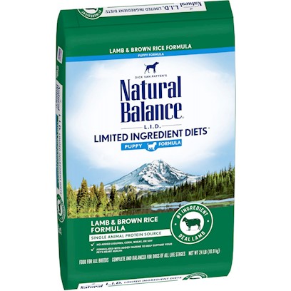 Natural Balance L.I.D. Limited Ingredient Diets Lamb and Brown Rice Puppy Formula Dry Dog Food
