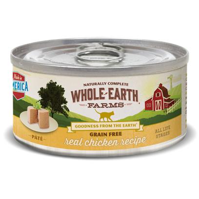 Whole Earth Farms Grain Free Real Chicken Recipe Canned Cat Food