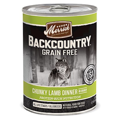 Merrick Backcountry Grain Free Chunky Lamb Canned Dog Food