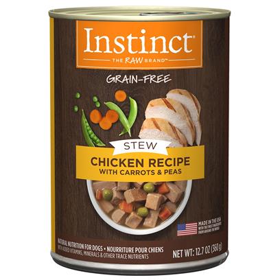 Nature's Variety Instinct Grain Free Stews Chicken with Carrots and Peas Recipe Natural Canned Dog Food