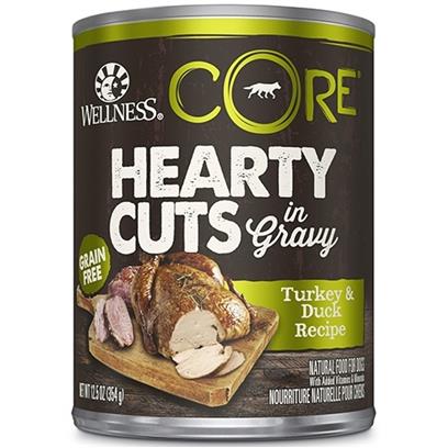 Wellness CORE Natural Grain Free Hearty Cuts Turkey and Duck Canned Dog Food