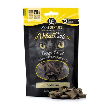 Vital Essentials Vital Cat Freeze Dried Grain Free Duck Liver Cat Treats