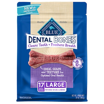 Blue Buffalo Dental Bones Large Adult Dental Chew Dog Treat