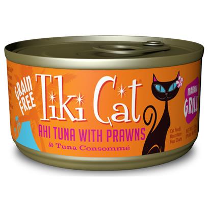 Tiki Cat Manana Grill Grain Free Ahi Tuna With Tiger Prawns In Tuna Consomme Canned Cat Food