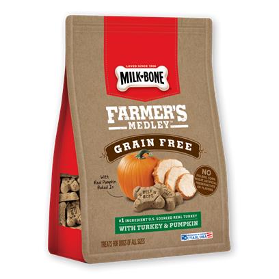 Milk-Bone Farmer's Medley Grain Free Biscuits with Turkey & Pumpkin Dog Treats