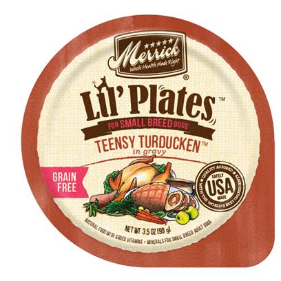 Merrick Lil' Plates Adult Small Breed Grain Free Teensy Turducken Canned Dog Food