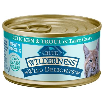 Blue Buffalo Wilderness Wild Delights Chicken and Trout Canned Cat Food