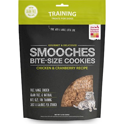 The Honest Kitchen SMOOCHES Grain Free Chicken and Cranberry Cookie Treats for Dogs