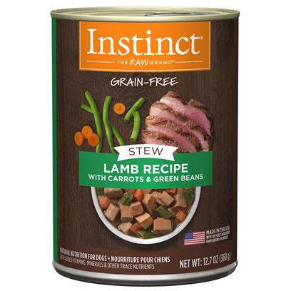 Nature's Variety Instinct Grain Free Stews Lamb with Carrots and Green Beans Recipe Natural Canned Dog Food