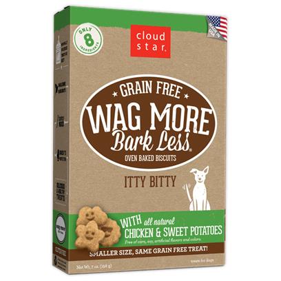 Cloud Star Wag More Bark Less Oven Baked Grain Free Itty Bitty Chicken and Sweet Potatoes Dog Treats