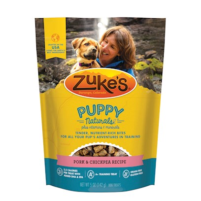 Zukes Puppy Naturals Grain Free Pork and Chickpea Dog Treats